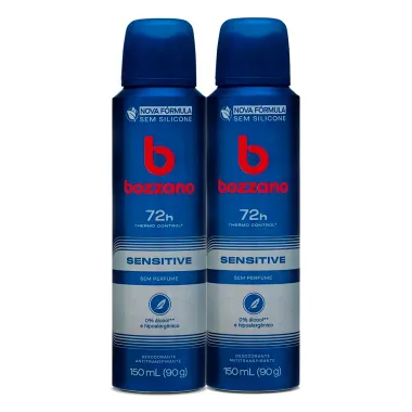 Kit 2 Desodorante Bozzano Sensitive Sem Perfume