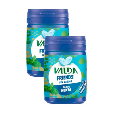 Kit 2 Pastilha Valda Friends Sem A&ccedil;&uacute;car 50g