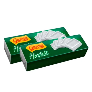 Kit Pastilha Garoto Hortelã com 17g