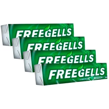 Bala Freegells Sabor Menta Drops 27,9g