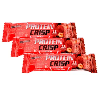 Kit 3 Barra de Proteína Protein Crisp Bar Sabor Trufa de Avelã 45g