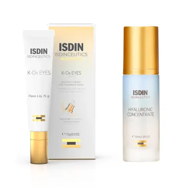 Kit Creme Contorno dos Olhos Isdinceutics K-Ox Eyes 15g e Sérum Anti-Idade Hyaluronic Concentrate 30ml