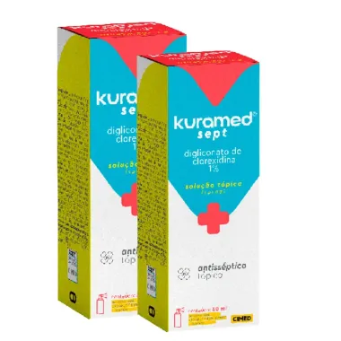 Kit 2 Kuramed Sept 10mg/ml Solução Tópica com 30ml