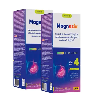 Kit 2 Magnazia Suspensão com 240ml Sabor Lima-Limão