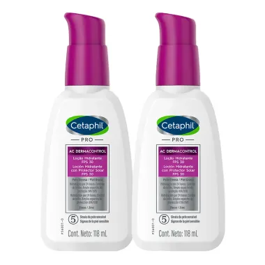 Kit 2 Cetaphil Pro Ac Control FPS 30 Loção Hidratante 118ml