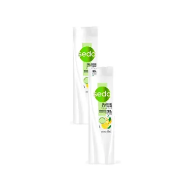 Kit 2 Shampoo Seda Joias da Natureza Ch&aacute; Verde e C&iacute;tricos 325ml