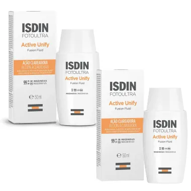 Kit 2 FotoUltra Isdin Active Unify Fusion Fluid Loção