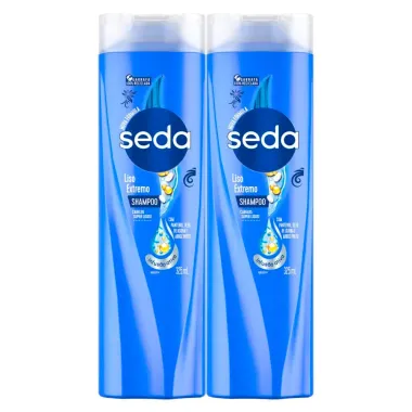 Kit 2 Shampoo Seda Liso Extremo Cabelos Super Lisos! 325ml