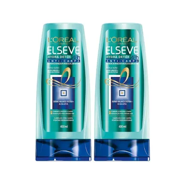 Kit 2 Condicionador Elseve Hydra Detox Anti-Caspa com 400ml