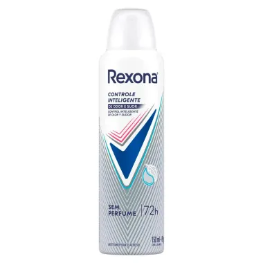 Kit 3 Desodorante Rexona Aerosol Controle Inteligente de Odor e Suor Sem Perfume Antitranspirante 72h 150ml