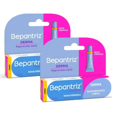 Kit 2 Bepantriz Derma Regenerador Labial com 7,5ml