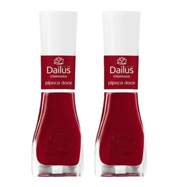Kit 2 Esmalte Dailus Color Cor Pipoca Doce com 8ml