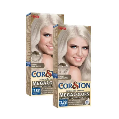 Kit 2 Coloração Niely Cor&Ton Louro Super Pérola 12891
