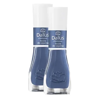 Kit 2 Esmalte Dailus Color Cor Festa do Pijama com 8ml
