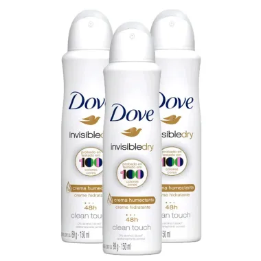 Desodorante Antitranspirante Aerosol Dove Invisible Dry 150ml