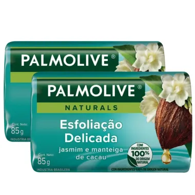 Kit 2 Sabonete Palmolive Naturals Esfoliação Delicada 85g
