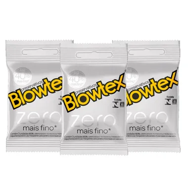 Kit 3 Preservativo Blowtex