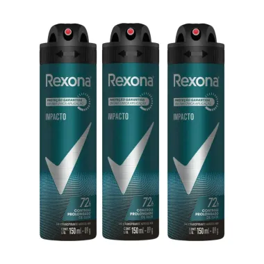 Kit 3 Desodorante Rexona Men