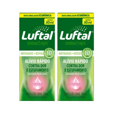 Kit 2 Luftal Gotas Simeticona 75mg/ml 30ml