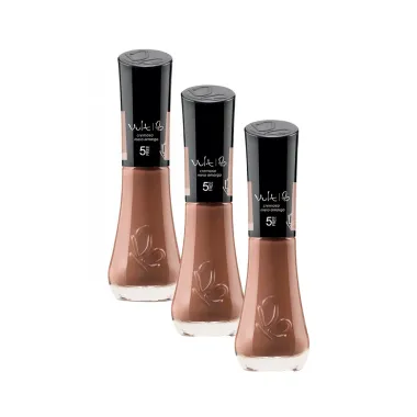 Kit 3 Esmalte Vult 5Free Meio Amargo