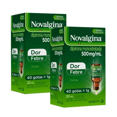Kit Novalgina 500mg/ml Gotas 20ml