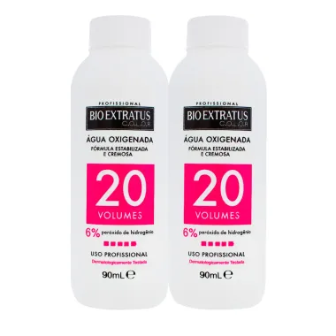 Kit Água Oxigenada Bio Extratus Color 20 Volumes Cremosa 90ml