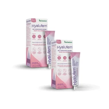 Kit 2 Hyalufem Gel Hidratante Intravaginal com 24g + 8 Aplicadores