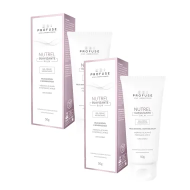 Kit 2 Nutrel Suavizante Balm Profuse Gel Creme Hidratante 50g