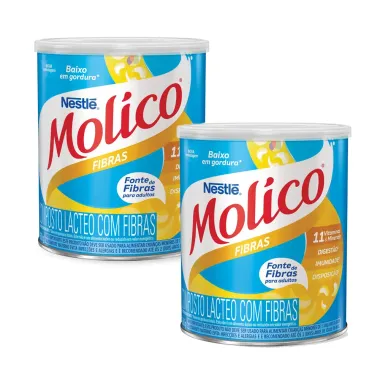 Kit 2 Molico Fibras 260g Lata 260g