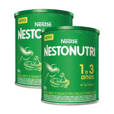 Kit 2 Fórmula Infantil de Primeira Infância Nestonutri 1+ 800g