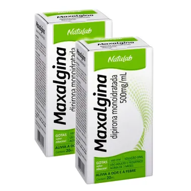 Maxalgina 500mg/ml Gotas 20ml | Kit com duas unidades