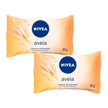 Kit 2 Sabonete em Barra Nivea Aveia 85g