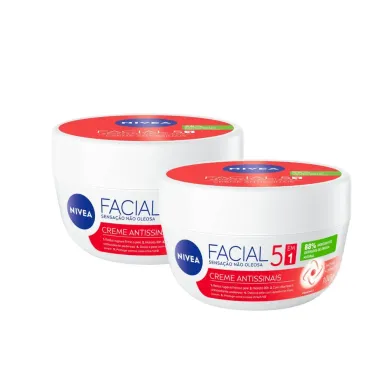 Kit 2 Creme Facial Nivea Antissinais 100g