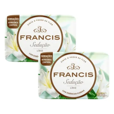 Kit Sabonete Francis Sedução Lírio 85g - 2 Unidades