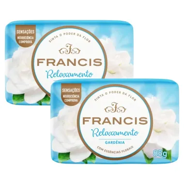 Kit Sabonete Francis Aromachologie Gardênia 85g - 2 Unidades