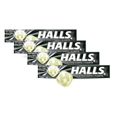 Kit 4 Bala Halls Extra Forte 27,5g