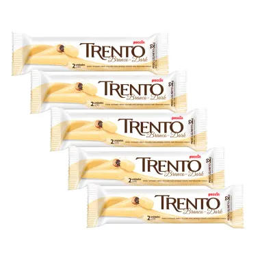 Kit 5 Chocolate Trento Branco Dark 32g