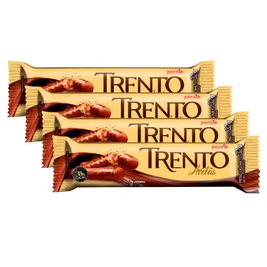 Kit 4 32g Chocolate Trento Avelãs