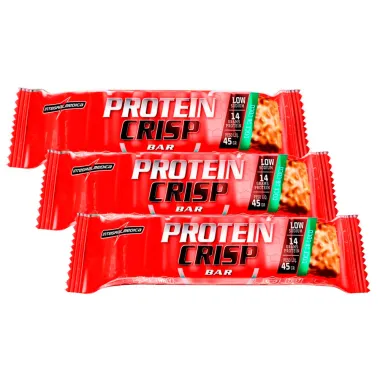Kit 3 Barra de Proteína Protein Crisp Integralmédica Sabor Doce de Coco 45g