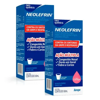 Kit 2 Neolefrin Xarope com 60ml + Copo Dosador