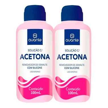 Acetona Avante Rosa 100ml Frasco