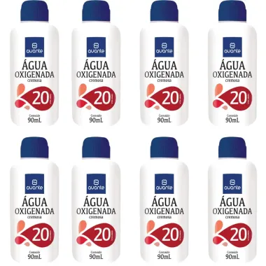 Kit 8 &Aacute;gua Oxigenada Cremosa Avante 20 Volumes 90ml