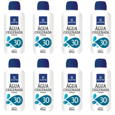 Kit 8 &Aacute;gua Oxigenada Cremosa Avante 30 Volumes 90ml