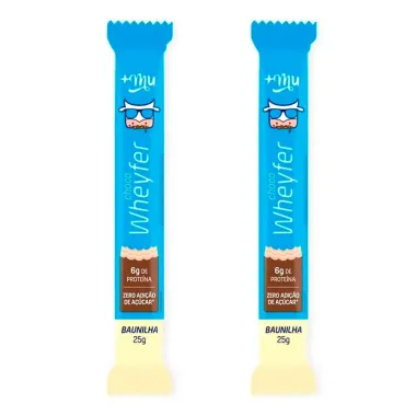 Kit 2 Choco Wheyfer Mais Mu Baunilha 25g