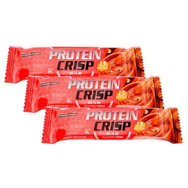 Kit 3 Barra de Proteína Protein Crisp Bar Integralmédica Churros com Doce de Leite 45g