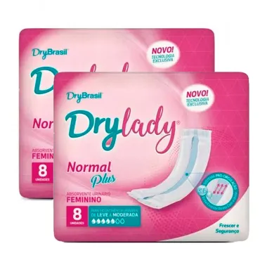 Kit Absorvente Urinário Feminino Drylady_1