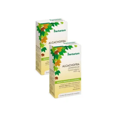 Kit 2 Alcachofra Herbarium 400mg com 20 Comprimidos Revestidos