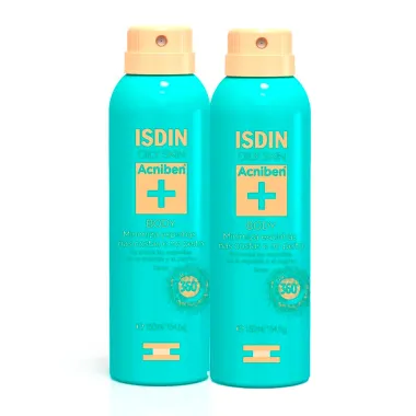 Kit 2 Acniben + Isdin Oily Skin Spray Corporal Antiacne 150ml