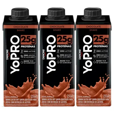 Kit 3 YoPRO Chocolate 250ml
