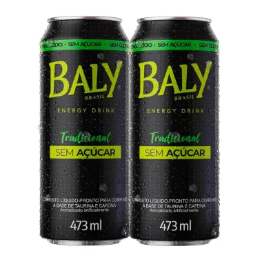 Kit Energético Baly Energy Drink Tradicional Sem Açúcar 473ml